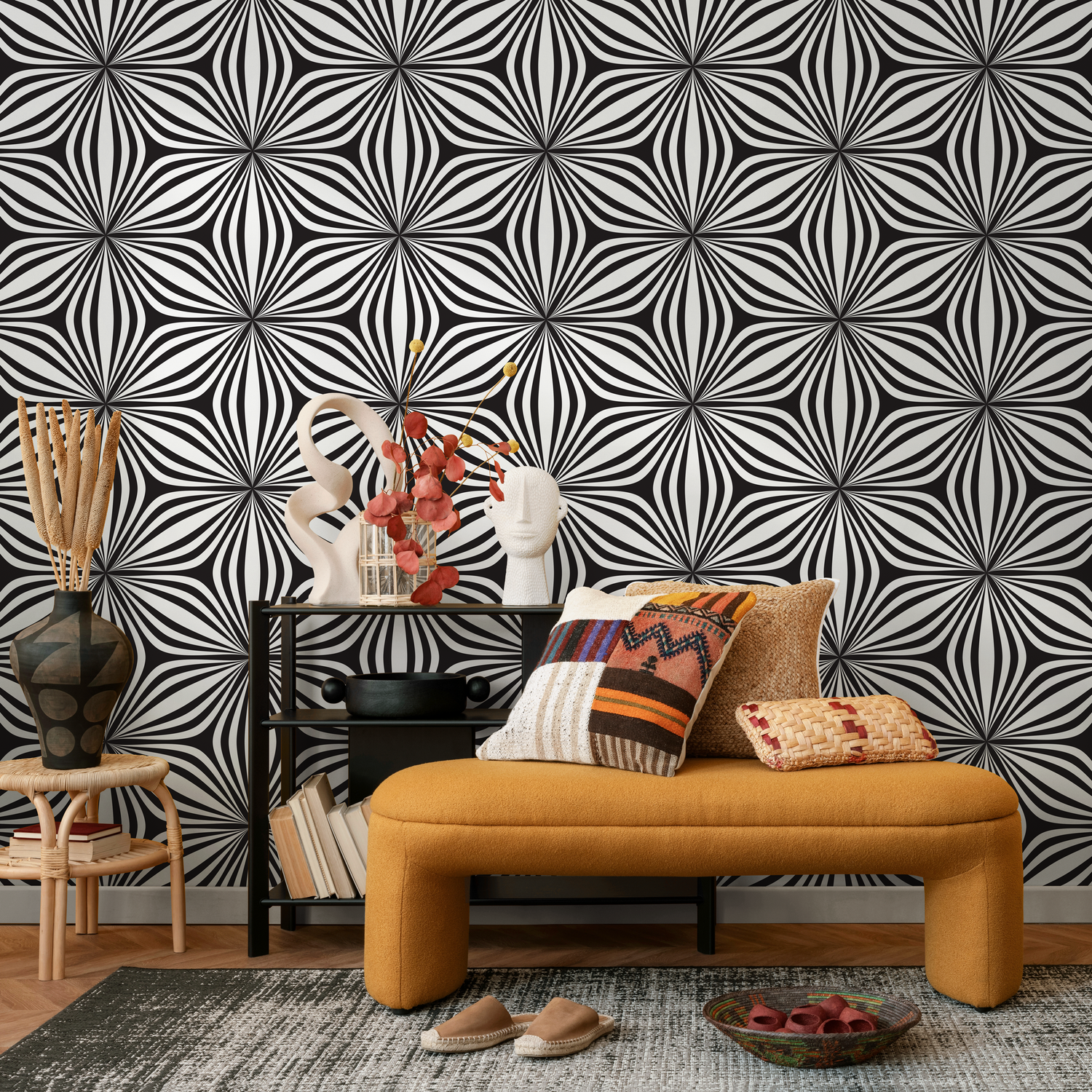 Papel tapiz extraíble, papel tapiz autoadhesivo, decoración de pared, decoración del hogar, arte de pared imprimible, decoración de habitación, impresiones de pared - B854