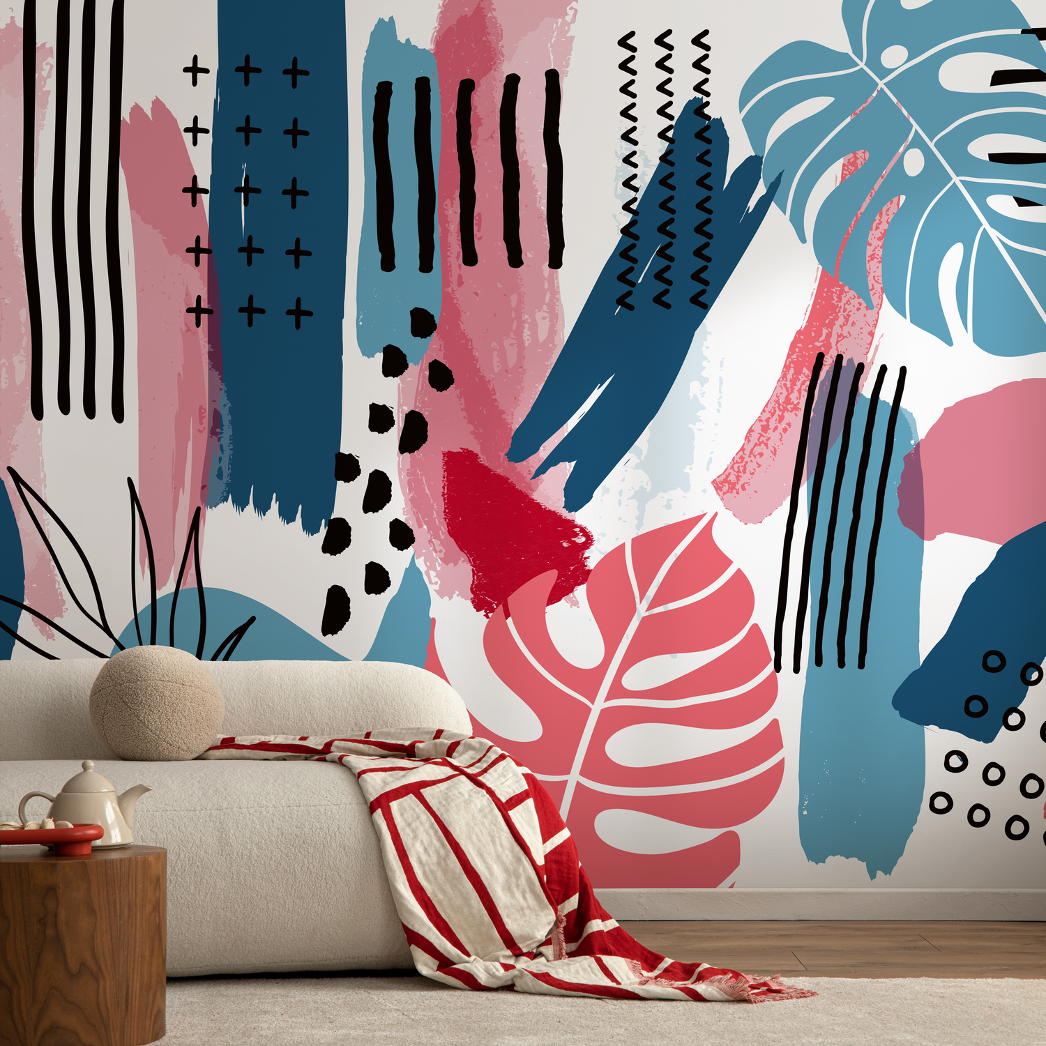 Papel pintado autoadhesivo, papel pintado extraíble, decoración de pared, decoración del hogar, arte de pared imprimible, decoración de habitación, impresiones de pared, tapiz - B884