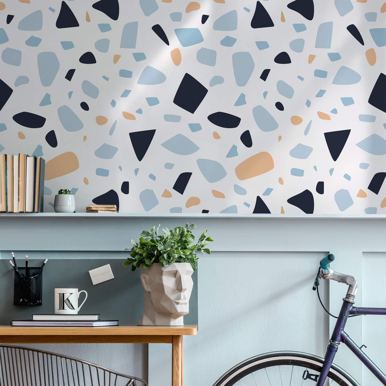 Papel tapiz extraíble, papel tapiz autoadhesivo, decoración de pared, decoración del hogar, arte de pared imprimible, decoración de habitación, impresiones de pared -AS2-B934