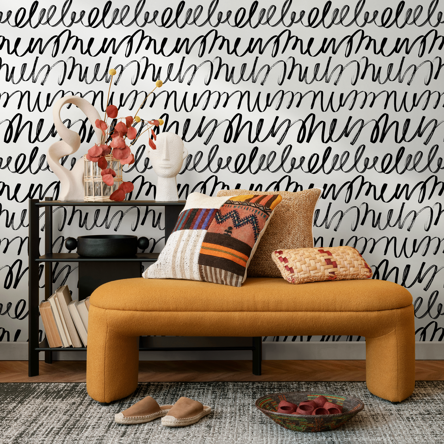 Papel tapiz autoadhesivo, papel tapiz removible, decoración de pared, decoración del hogar, arte de pared imprimible, decoración de habitación, impresiones de pared, tapiz - C005