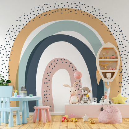 Peel and Stick Wallpaper Removable Wallpaper Contemporary Wall Mural Temporary Wallpaper Abstract Wallpaper Boho Kids- C017