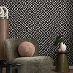 Removable Wallpaper Peel and Stick Wallpaper Wall Paper Wall Mural - Black and White Minimal Wallpaper - C045 - ONDECOR.COM