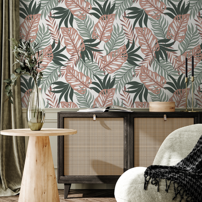 Wallpaper Peel and Stick Wallpaper Removable Wallpaper Home Decor Wall Art Wall Decor Room Decor / Tropical Monstera Leaf - C057