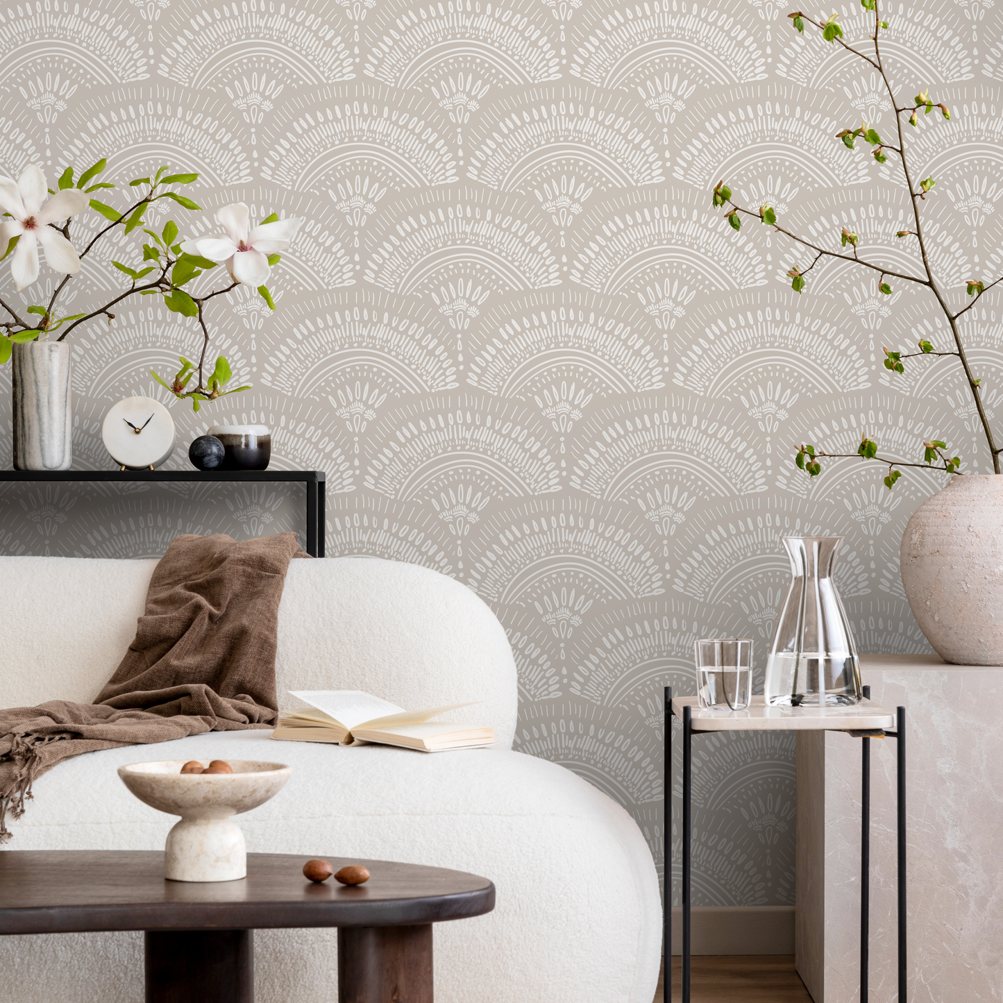 Removable Wallpaper Peel and Stick Wallpaper Wall Paper Wall Mural - Geometric Art Deco Wallpaper - C065