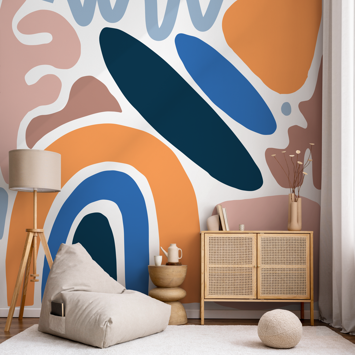 Removable Wallpaper Peel and Stick Wallpaper Wall Paper Wall Mural - Abstract Pop Wallpaper  - C071