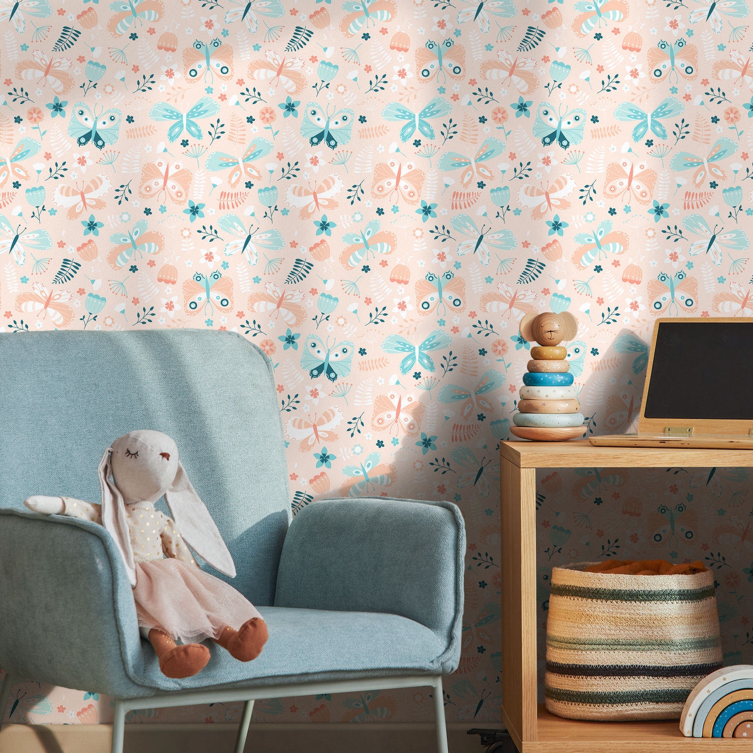 Removable Wallpaper, Scandinavian Wallpaper, Temporary Wallpaper, Minimalistic Wallpaper, Peel and Stick Wallpaper - C104