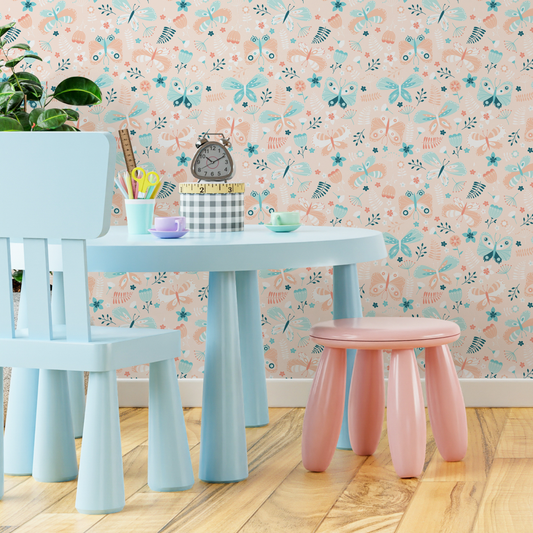 Removable Wallpaper, Scandinavian Wallpaper, Temporary Wallpaper, Minimalistic Wallpaper, Peel and Stick Wallpaper - C104