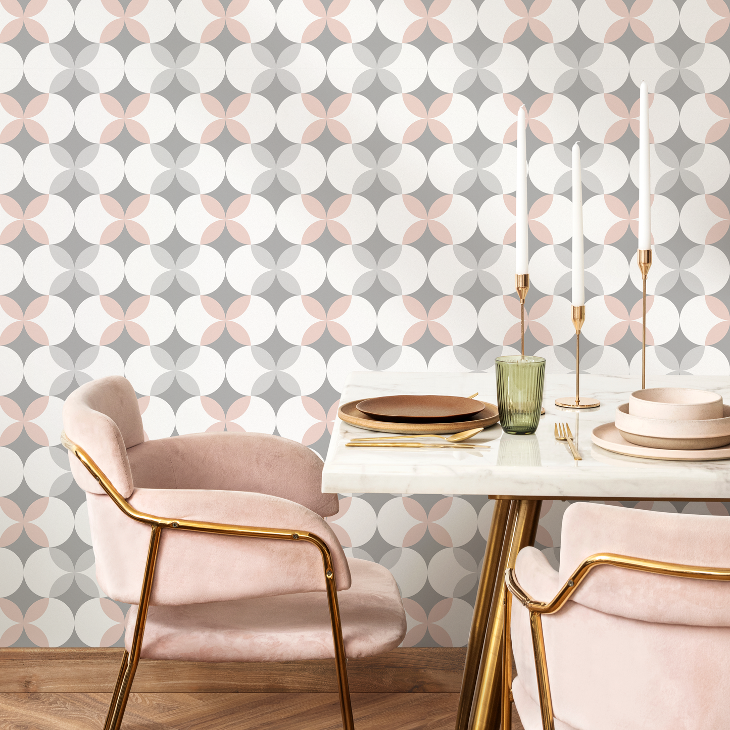 Removable Wallpaper Peel and Stick Wallpaper Wall Paper Wall Mural - Geometric Triangles Wallpaper - C205