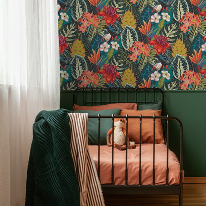 Colorul Botanical Leaf Wallpaper Peel and Stick and Traditional Wallpaper - C206