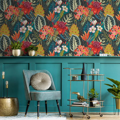 Colorul Botanical Leaf Wallpaper Peel and Stick and Traditional Wallpaper - C206