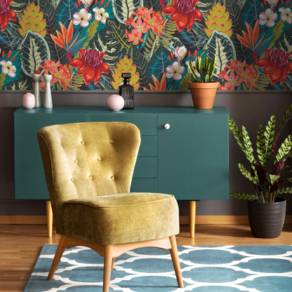 Colorul Botanical Leaf Wallpaper Peel and Stick and Traditional Wallpaper - C206