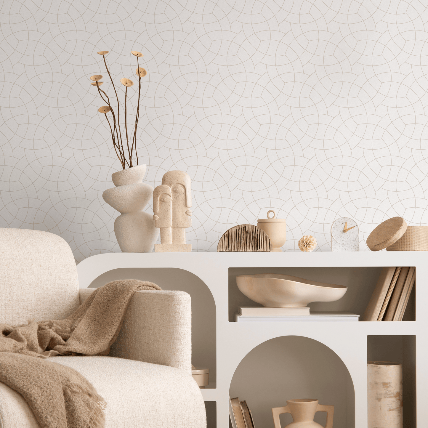 Removable Wallpaper, Scandinavian Wallpaper, Temporary Wallpaper, Minimalistic Wallpaper, Peel and Stick Wallpaper, Wall Paper, Boho - C213