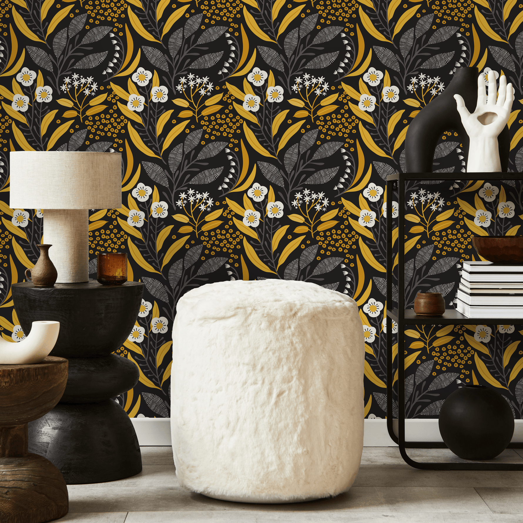 Flower Wallpaper - Removable Wallpaper Peel and Stick Wallpaper Wall Paper Wall Mural - C229 - ONDECOR.COM