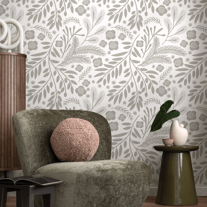 Removable Wallpaper, Scandinavian Wallpaper, Temporary Wallpaper, Minimalistic Wallpaper, Peel and Stick Wallpaper, Wall Paper, Boho - C232