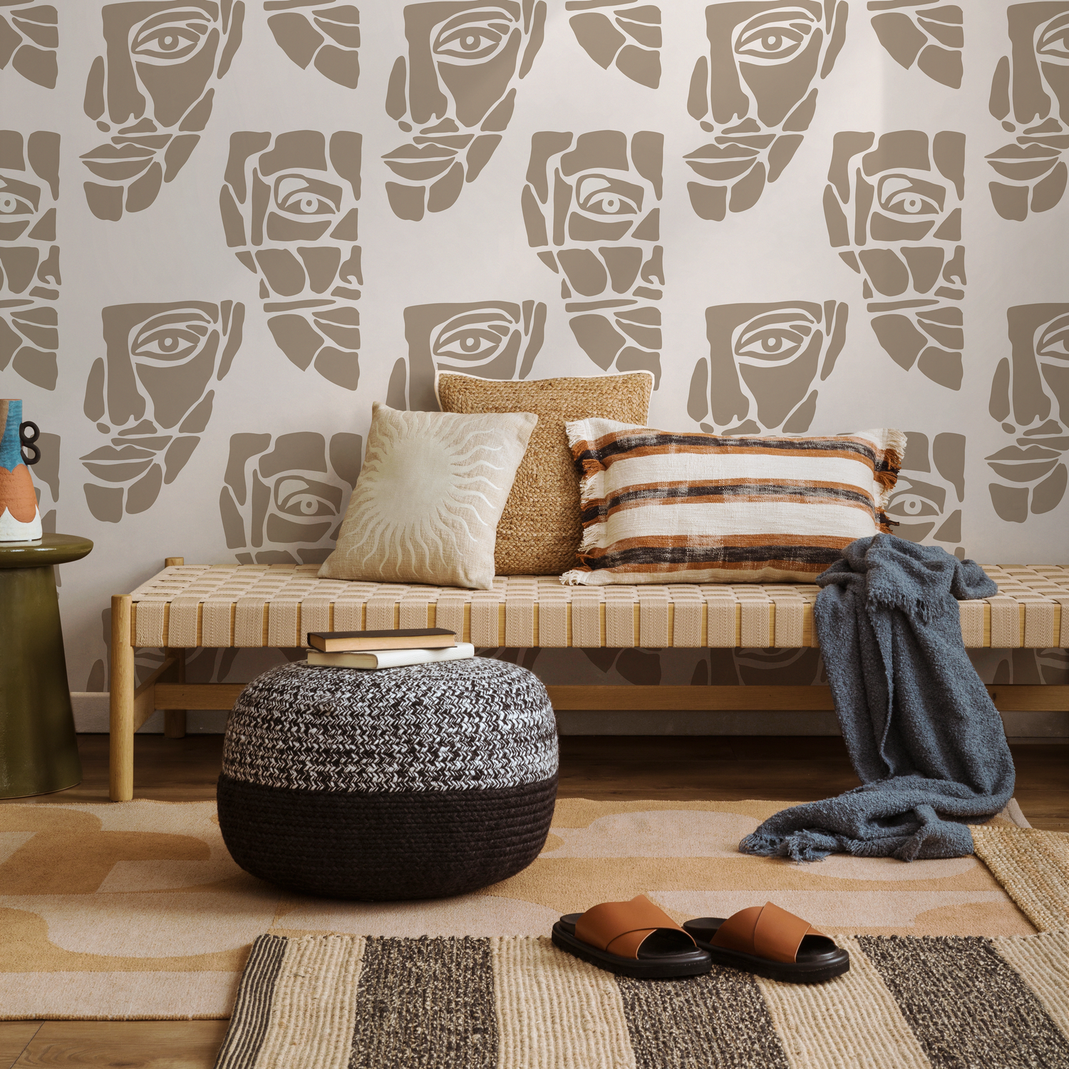 Papel tapiz extraíble, papel tapiz autoadhesivo, decoración de pared, decoración del hogar, arte de pared imprimible, decoración de habitación, impresiones de pared - C245