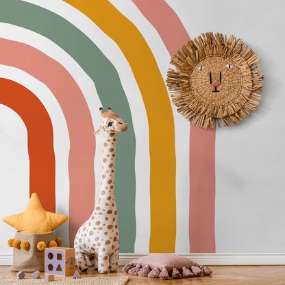 Removable Wallpaper Scandinavian Wallpaper Rainbow Wallpaper Peel and Stick Wallpaper Wall Paper - C251