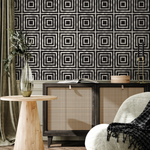 Wallpaper Peel and Stick Wallpaper Removable Wallpaper Home Decor Wall Art Wall Decor Room Decor / Black Geometric Wallpaper - C315 - ONDECOR.COM