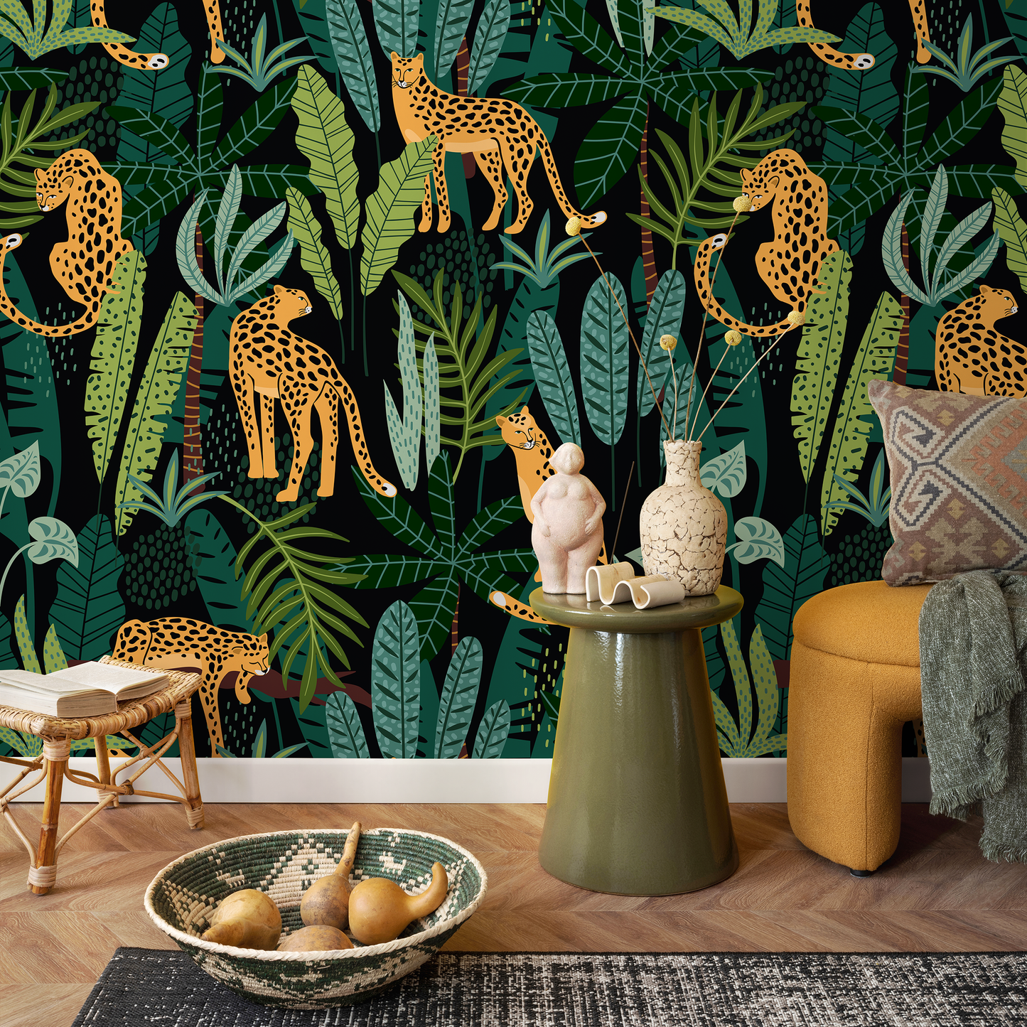 Wallpaper Peel and Stick Wallpaper Removable Wallpaper Home Decor Wall Art Wall Decor Room Decor / Tropical Animal Wallpaper - C316