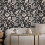 Wallpaper Peel and Stick Wallpaper Removable Wallpaper Home Decor Wall Art Wall Decor Room Decor / Blue Vintage Floral Wallpaper - C329 - ONDECOR.COM