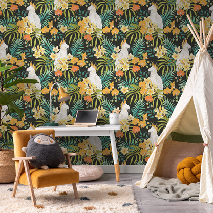 Wallpaper Peel and Stick Wallpaper Removable Wallpaper Home Decor Wall Art Wall Decor Room Decor / Tropical Animal Wallpaper - C330