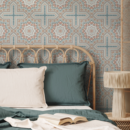 Wallpaper Peel and Stick Wallpaper Removable Wallpaper Home Decor Wall Art Wall Decor Room Decor / Geometric Marrakech Wallpaper - C362