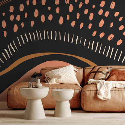 Wallpaper Peel and Stick Wallpaper Removable Wallpaper Home Decor Wall Art Wall Decor Room Decor / Abstract Orange Wallpaper - C412