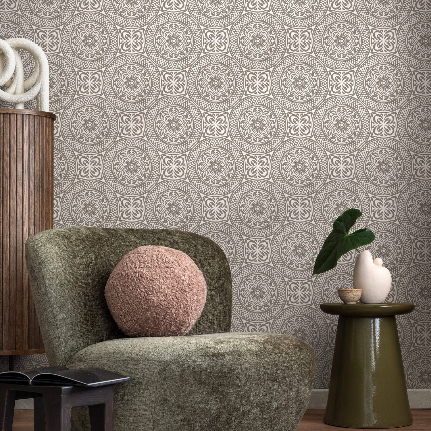 Wallpaper Peel and Stick Wallpaper Removable Wallpaper Home Decor Wall Art Wall Decor Room Decor / Beige Arabic Wallpaper - C427 - ONDECOR.COM