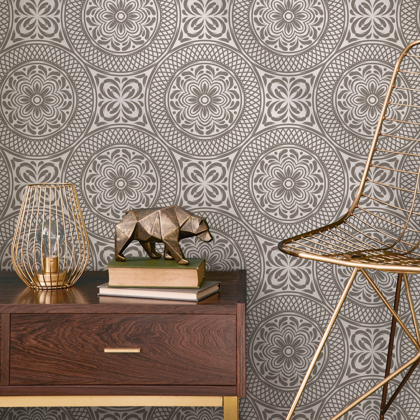 Wallpaper Peel and Stick Wallpaper Removable Wallpaper Home Decor Wall Art Wall Decor Room Decor / Beige Arabic Wallpaper - C427 - ONDECOR.COM