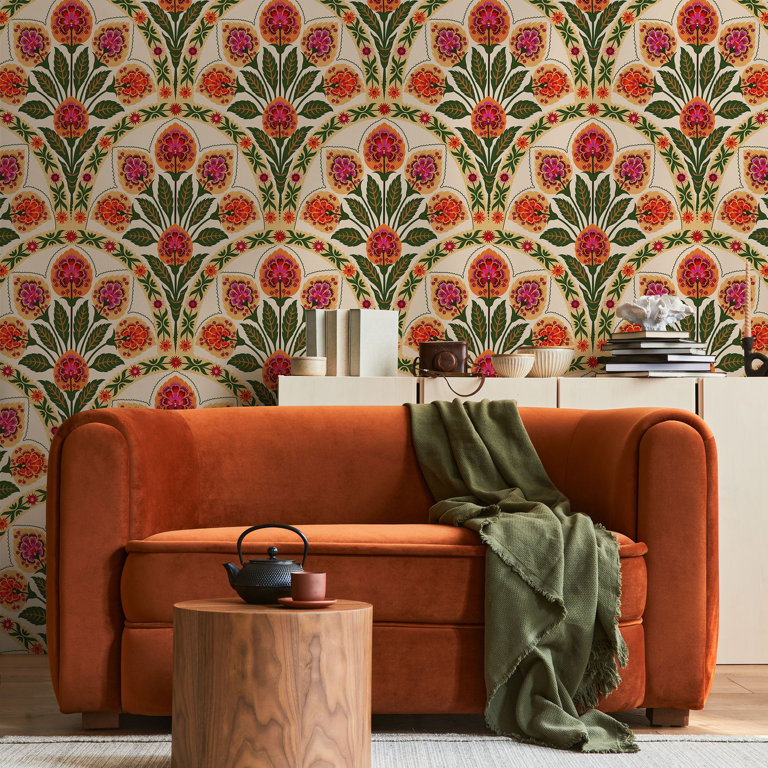 Wallpaper Peel and Stick Wallpaper Removable Wallpaper Home Decor Wall Art Wall Decor Room Decor / Floral Art Noveau Wallpaper - C452 - ONDECOR.COM