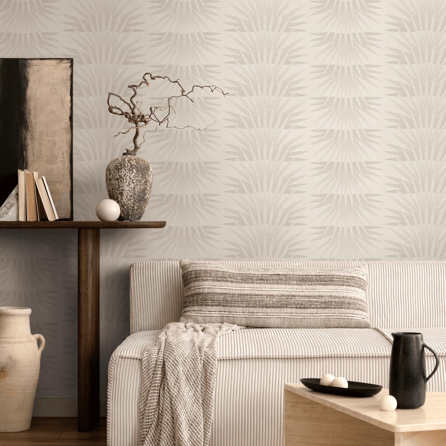 Wallpaper Peel and Stick Wallpaper Removable Wallpaper Home Decor Wall Art Wall Decor Room Decor / Beige Boho Wallpaper - C464