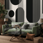 Wallpaper Peel and Stick Wallpaper Removable Wallpaper Home Decor Wall Art Wall Decor Room Decor /  Black Geometric Wallpaper - AS2-C481 - ONDECOR.COM