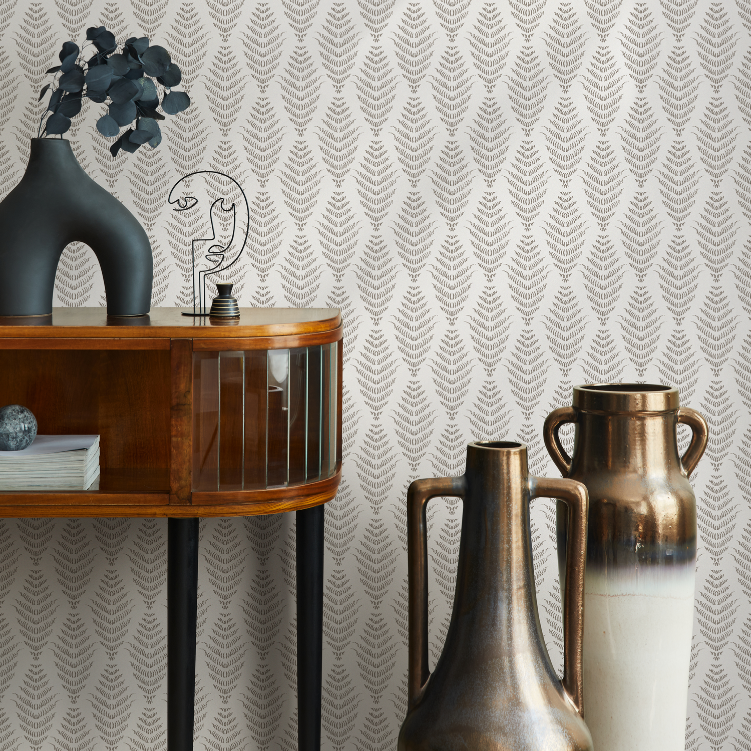 Papel pintado autoadhesivo, papel pintado extraíble, decoración del hogar, arte de pared, decoración de habitaciones / Papel pintado bohemio beige - C486
