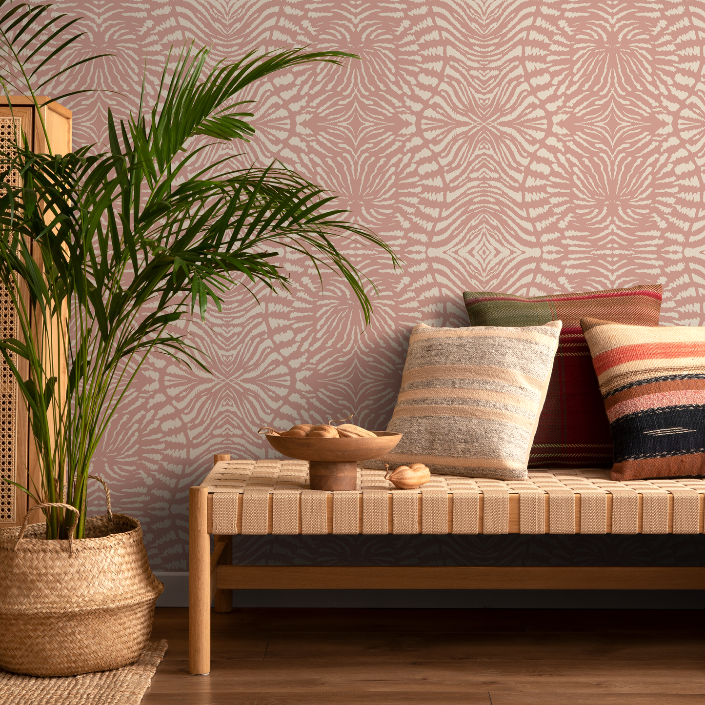 Wallpaper Peel and Stick Wallpaper Removable Wallpaper Home Decor Wall Art Wall Decor Room Decor / Retro Abstract Pink Wallpaper - C549