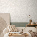 Beige Abstract Leaf Wallpaper / Peel and Stick Wallpaper Removable Wallpaper Home Decor Wall Art Wall Decor Room Decor - C640 - ONDECOR.COM