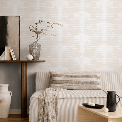 Neutral Abstract Boho Wallpaper / Peel and Stick Wallpaper Removable Wallpaper Home Decor Wall Art Wall Decor Room Decor - C740