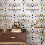 Boho Geometric Wallpaper / Peel and Stick Wallpaper Removable Wallpaper Home Decor Wall Art Wall Decor Room Decor - C837 - ONDECOR.COM