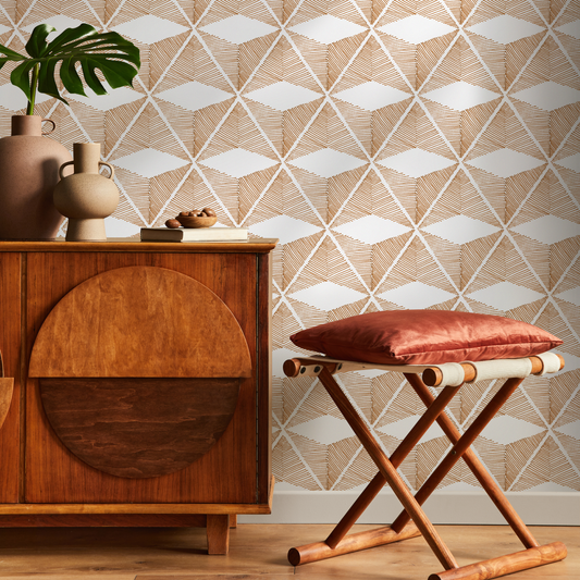 Modern Geometric Wallpaper / Peel and Stick Wallpaper Removable Wallpaper Home Decor Wall Art Wall Decor Room Decor - C840