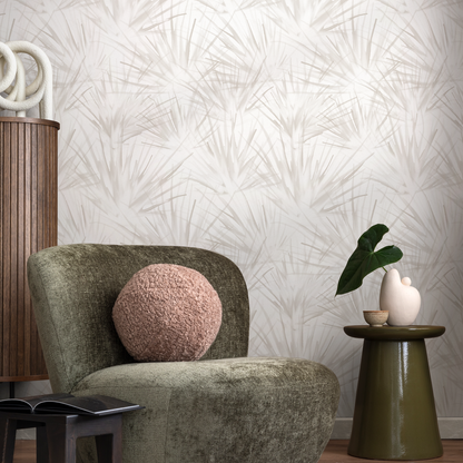 Neutral Floral Dandelion Wallpaper / Peel and Stick Wallpaper Removable Wallpaper Home Decor Wall Art Wall Decor Room Decor - C861