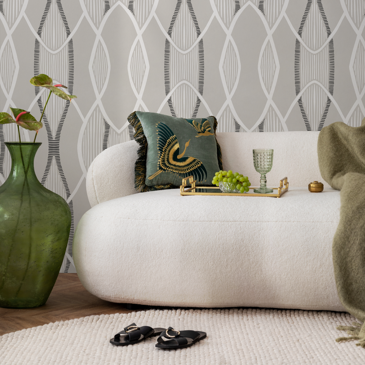 Gray Abstract Modern Wallpaper / Peel and Stick Wallpaper Removable Wallpaper Home Decor Wall Art Wall Decor Room Decor - C891 - ONDECOR.COM