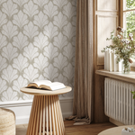 Beige Boho Floral Wallpaper / Peel and Stick Wallpaper Removable Wallpaper Home Decor Wall Art Wall Decor Room Decor - C929 - ONDECOR.COM