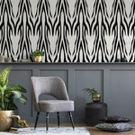 Black and White Retro Wallpaper / Peel and Stick Wallpaper Removable Wallpaper Home Decor Wall Art Wall Decor Room Decor - D008 - ONDECOR.COM