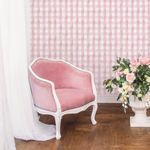 Pink Gingham Wallpaper / Peel and Stick Wallpaper Removable Wallpaper Home Decor Wall Art Wall Decor Room Decor - D011 - ONDECOR.COM