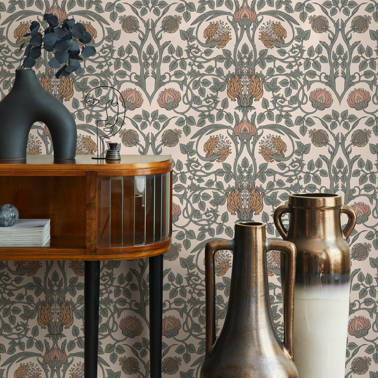 Vintage William Morris Wallpaper / Peel and Stick Wallpaper Removable Wallpaper Home Decor Wall Art Wall Decor Room Decor - D044 - ONDECOR.COM