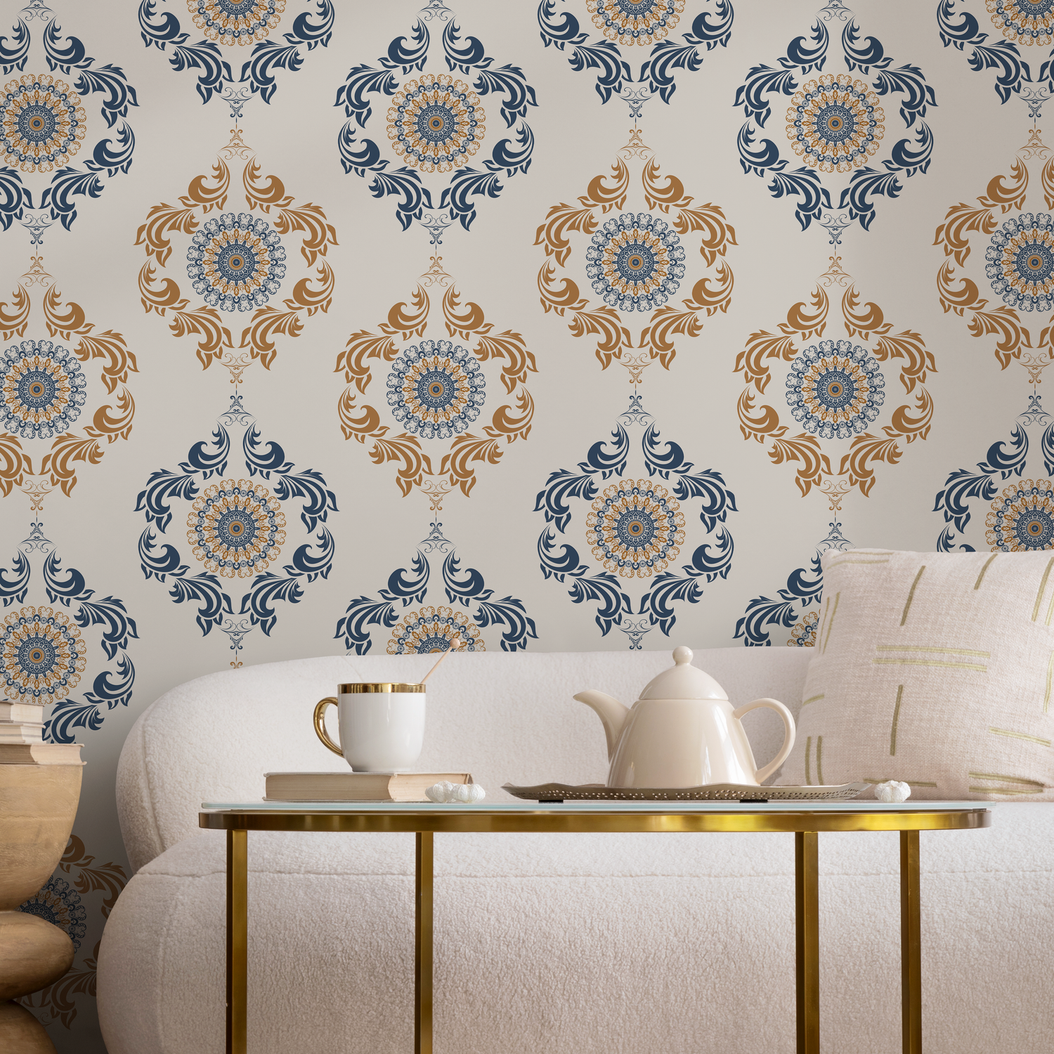 Papel pintado decorativo vintage, papel pintado autoadhesivo, papel pintado extraíble, decoración del hogar, arte de pared, decoración de habitaciones - D233