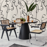 Aesthetic Art Line Wallpaper / Peel and Stick Wallpaper Removable Wallpaper Home Decor Wall Art Wall Decor Room Decor - D362 - ONDECOR.COM