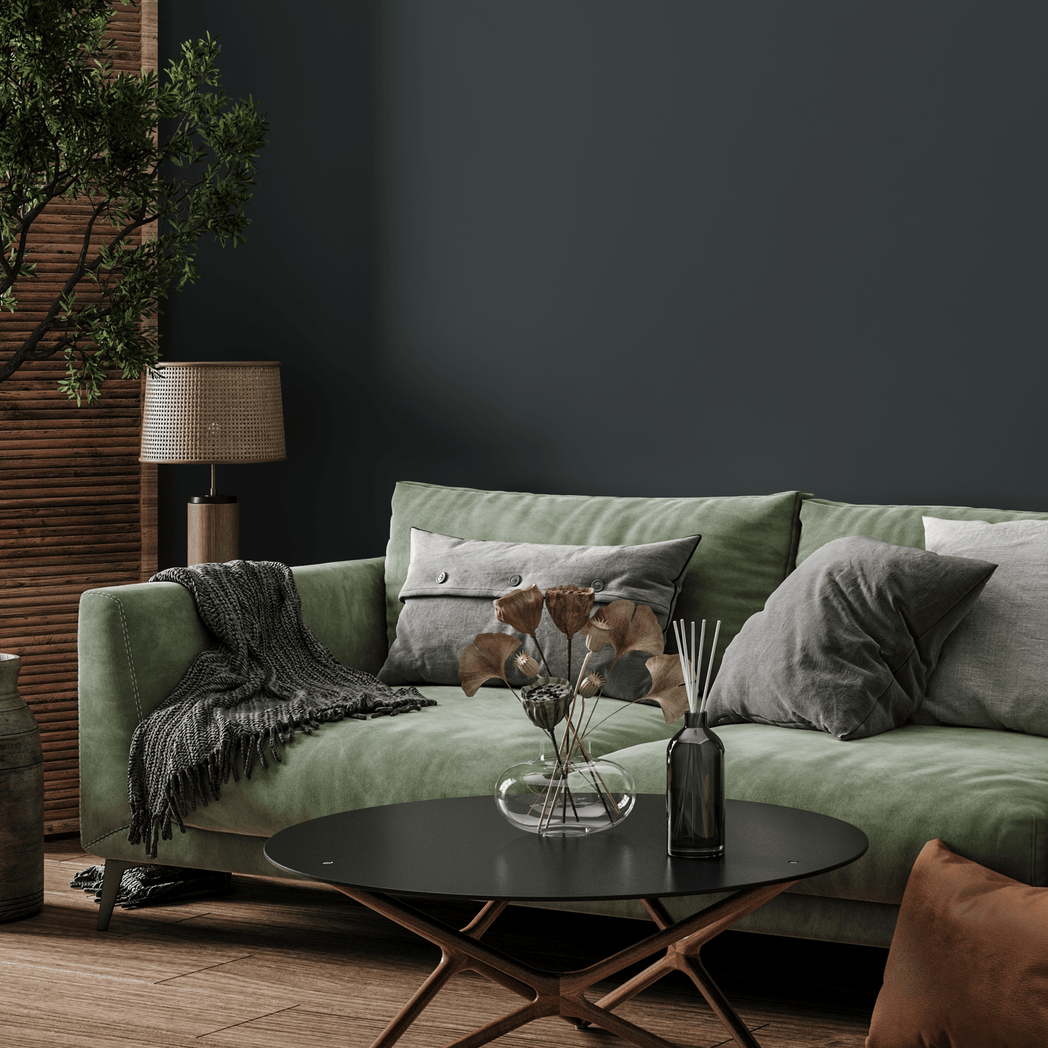 Arsenic Gray Wallpaper / Solid Color / Peel and Stick Wallpaper Removable Wallpaper Home Decor Wall Art Wall Decor Room Decor - D456 - ONDECOR.COM