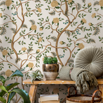 Floral Chinoiserie Wallpaper / Peel and Stick Wallpaper Removable Wallpaper Home Decor Wall Art Wall Decor Room Decor - D503 - ONDECOR.COM