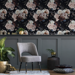 Vintage Roses Wallpaper / Peel and Stick Wallpaper Removable Wallpaper Home Decor Wall Art Wall Decor Room Decor - D545 - ONDECOR.COM