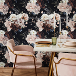 Vintage Roses Wallpaper / Peel and Stick Wallpaper Removable Wallpaper Home Decor Wall Art Wall Decor Room Decor - D545 - ONDECOR.COM