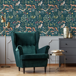 Woodland Wallpaper Forest Animal Wallpaper Peel and Stick and Traditional Wallpaper - D929 - ONDECOR.COM